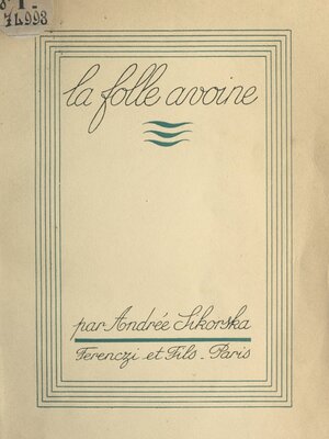 cover image of La folle avoine